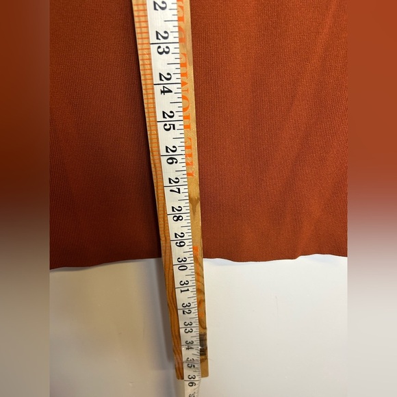 Endless Rose Midi Skirt Slip Hem Size M Bodycon pull on Stretch Fall Old Money - Picture 5 of 10